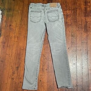 Gray American Eagle AE AirFlex+ Slim Straight Jeans in size **30x32**